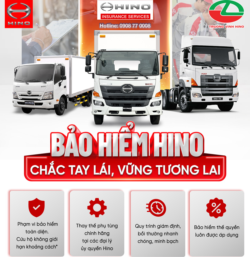 Hino Việt Nam ra mắt dịch vụ Bảo Hiểm Hino